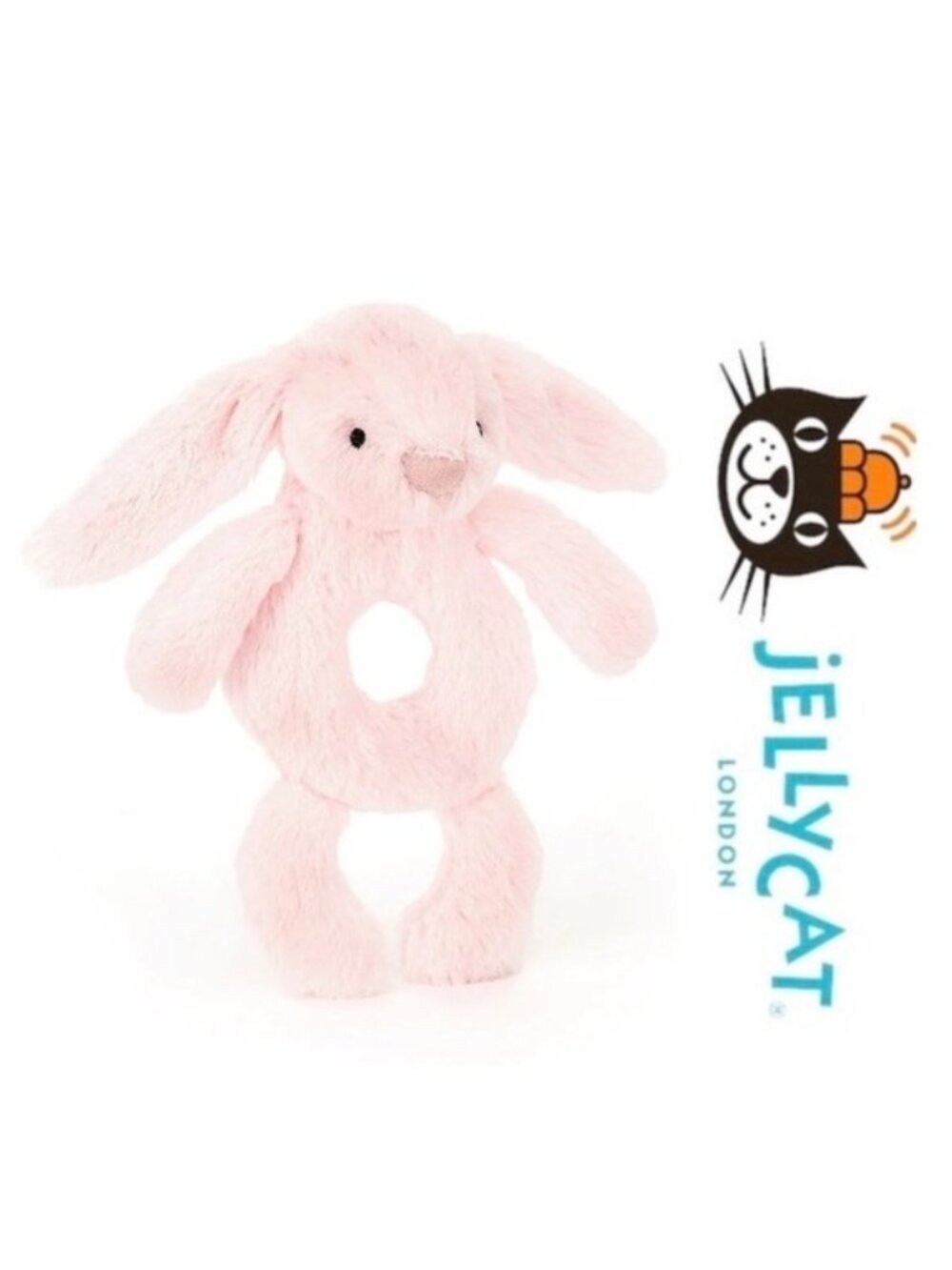 Jellycat | Pink Bashful Bunny Ring Rattle | One Size